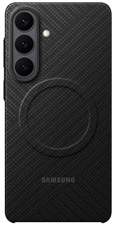 Samsung Carbon Magnet Smartphone Case EF-KS947, Hülle für das Galaxy S26+, Handy-Hülle mit Magnetring zur Anbringung von Zubehör, Schutz Case, stoßfest, dünn und griffig, Black