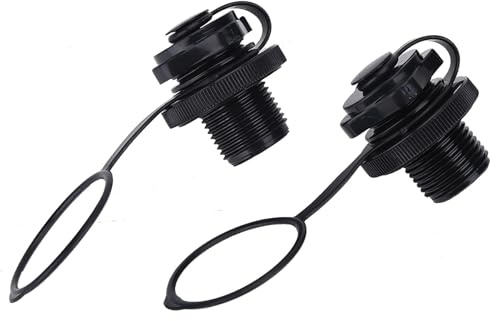 2 Stück Schlauchboot Luftventil, Schlauchboot Ventil Boot 24 mm Spiralluftstopfen Kajak Floßstopfen Ersatz für One Way Floß Pool