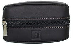 Hexagona - Porte-Monnaie - pour Homme - Collection Félin - Noir - en Cuir