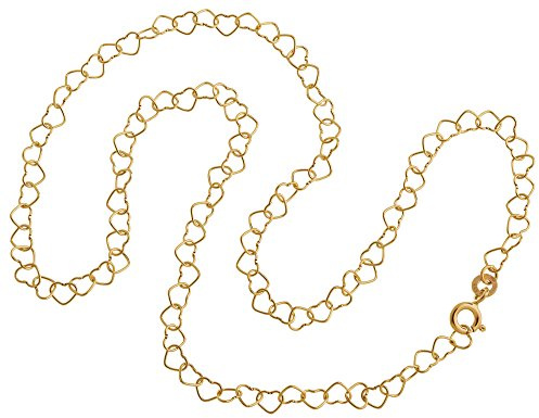 Silberketten Store Kinderkette Herzen, Goldkette - 333 Gold - Länge wählbar 32-37cm