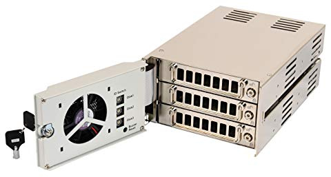 SSI, SI-0230CS, Wechselrahmen Modul für 3HDD in 2-5,25 Zoll (5,25),SCA, schwarz