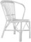 DRW Gartenstuhl Rattan in Weiß 64 x 48 x 80 cm