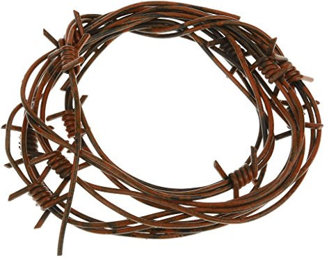 Baoblaze Wire Hens Falso Plastica Spinato Marrone di Halloween Decor