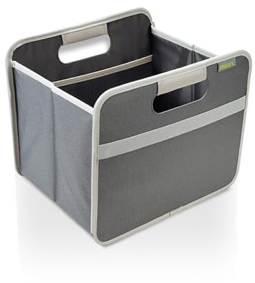 meori Aufbewahrungsbox faltbar Traglast 30 kg - 32 x 26,5 x 27,5 cm Größe S - Granite Grey