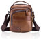 MANNUOSI Homme Sacs bandoulière cuir veritable Sacs business vintage Sacs à dos porté travers Pochettes Sacs à main voyage multifonctionnel marron4