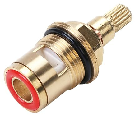 Cartuccia per rubinetto, 20 marce, valvola a cartuccia a disco in ceramica, in ottone, valvole di ricambio per rubinetto miscelatore per bagno e cucina (filettatura singola tipo A)