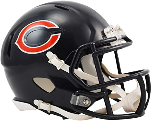 SPORTS MEMORABILIA Riddell Chicago Bears Revolution Speed Mini Football Helmet - NFL Mini Helmets