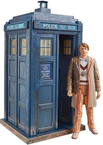 DOCTOR WHO The Fifth Dr and Tardis Collector Figure set
