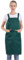 BIGHAS H-Stil Schürze mit Tasche für Damen und Herren, verstellbar, große Größe, bequem, Küche, Zuhause, Kochen, 12 Farben (Green)