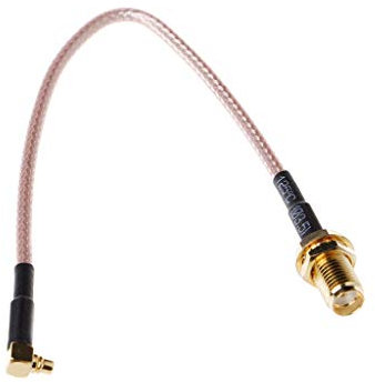 RG316 SMA weiblich auf MMCX männlich, rechtwinklig, 15 cm