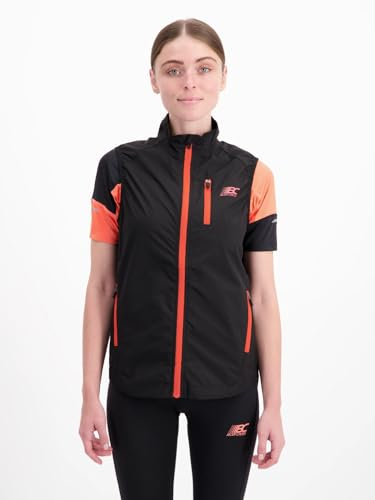 Bodycross Coupe-Vent Col Haut sans Manches Imperméable Femme Vicky Noir – Trail, Randonnée, Running – Polyester – Imperméable, Déperlant, Poches, Zips Waterproof