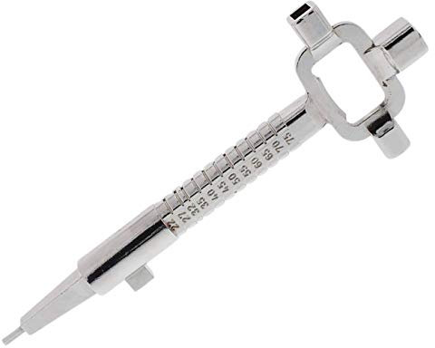 Dulimex 0160.600.1030 Universalbauschlüssel Bauschlüssel, vernickelt