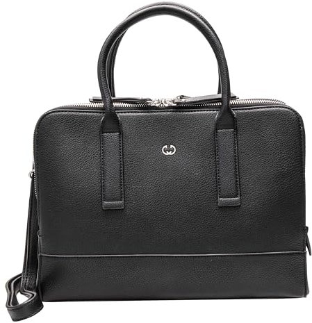 Gerry Weber - feel good Handtasche für Damen, Mittelgroße Henkeltasche in Schwarz, Maße 33x22x12 cm, Schwarz