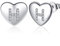 Jrêveinfini Buchstaben Ohrringe Silber 925 Stecker Damen Mädchen Kinder Teenager Frauen Klein, Herz Ohrringe Ohrstecker Hypoallergen Nickelfreie, Geschenke für Frauen Mädchen Mama