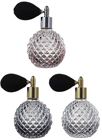 Beaupretty 100ml Parfüm Flasche Vintage Parfüm Flasche mit Pumpe 100Ml Refullable Perume Flasche Kurze Parfüm Flasche Vintage Parfüm 3Pcs (Gelegentliche)