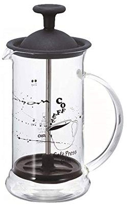 XIXIDIAN Kaffeemaschine -Heats-resistente Glaskaffee-Presse mit Filtersystem, französischer Pressentopf (Color : Black)