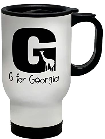 Shopagift Personalised Alphabet with Picture - G Travel Mug Cup