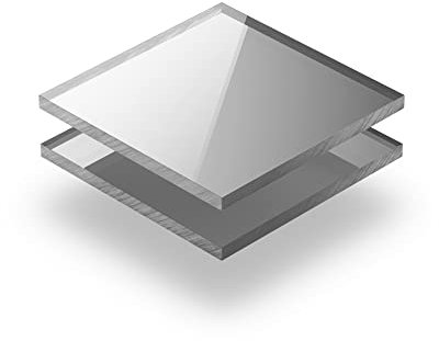 Acrylglasplatte Silber 3 mm - Rechteck in Abmessungen von 10x10 cm bis 100x230 cm. UV-beständig, hochwertiges PMMA, Schutzfolie an beiden Seiten, ohne scharfe Kanten.