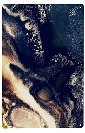artboxONE Metall-Poster 40x60 cm Abstrakt Deep Water von Künstler ir.ma.ne.Art