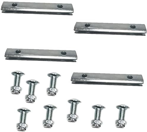 Global Furnishing 4 X Sportspower Trampoline Enclosure Net Top Wire Cable Clamp,8 Nuts 8 Bolts