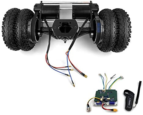 Verstärkter Elektro-LKW mit Offroad-Rädern und starker Motorhalterung für elektrisches Mountain-Skateboard mit Vier Rädern (with Controller)