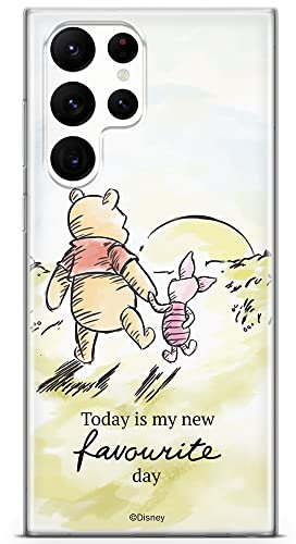 ERT GROUP Handyhülle für Samsung S22 Ultra Original und offiziell Lizenziertes Disney Muster Winnie The Pooh and Friends 012 optimal an die Form des Handy angepasst, hülle aus TPU