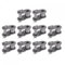 sourcing map 12Stk. Verbinder versetzt Halbgliederrolle 1/2 Kettenendverbinder 08B-Kette