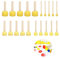 Brosse Éponge en Mousse,Pinceaux Mousses,Brosse À Mousse,Pinceau À Éponge,Brosse À Peinture Ronde,Brosses À Peinture pour Enfants,Éponges Rondes,d'art Crafts Éponge Brosse,pour Graffiti,20 Pièces