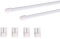 Deco-Raum Vitragestangen mit Klebehaken ausziehbar weiß Länge 80-140 cm Scheibenstange oval Gardinenstange ohne bohren Set 2 Stück Metall-Kunststoff