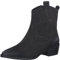 MARCO TOZZI Damen Stiefeletten mit Absatz aus Kunstleder Cowboy, Schwarz (Black), 39