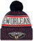 New Era NBA-Mütze für Erwachsene, Unisex, offizielle Sportstrickmütze mit Bommel, New Orleans Pelicans, Einheitsgröße