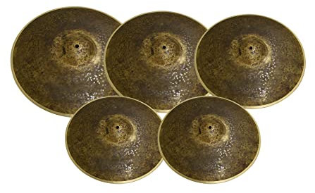 Cymbals B20 Handgefertigter Beckensatz 14''HH+16''Crash+18''Crash+20''Ride+Beckentasche Splash-Becken