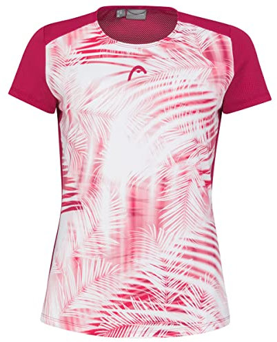 HEAD Tie-Break T-Shirt Femme, Mulberry/Print