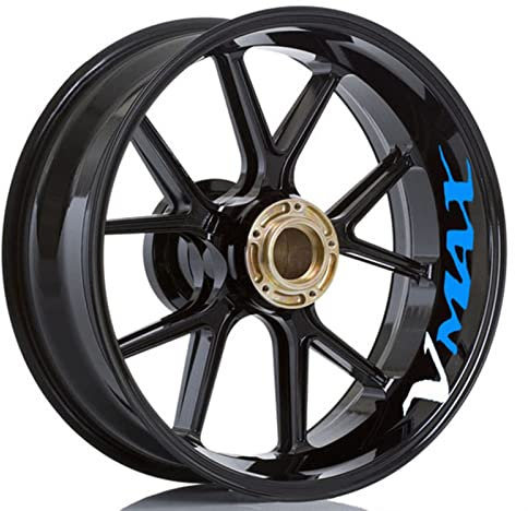 Motorrad Für Yamaha TMAX Xmax NMAX VMAX Tmax Xmax Nmax Vmax Logo Rad Aufkleber Streifen Reflektierende Felge (Color : 17)