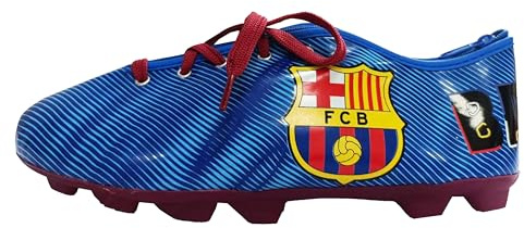 CYPBRANDS FC Barcelona Stiefeltasche, Blau (Blaugrana), Estandar, FC Barcelona Mäppchen Stiefel