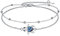 POPLYKE Bracelet de cheville tortue de mer pour femme en argent sterling 925 - Pierre de lune - Bracelet de cheville pour fille - Double couche - Pierre de lune - Cadeau d'été - Bijou de plage, Argent