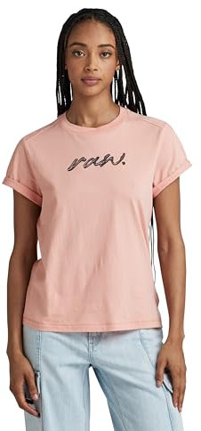 G-STAR RAW Top RAW Dot Femme ,Rose (deep berry shake D24497-D626-B115), XL
