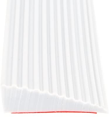 IGTOPS Perfil de transición, rampa de umbral, silicona, material PVC, 5,5 x 1,6 x 100 cm, color blanco