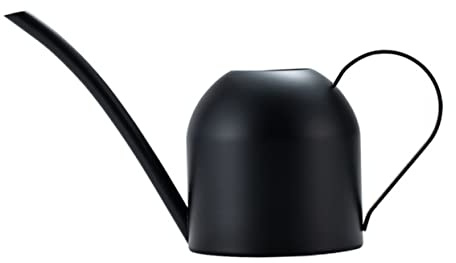 Kisangel 500ml Gartengießkanne aus Edelstahl Leichte und Elegante Gießflasche mit Glatter Oberfläche zur Bewässerung von Zimmer und Außenpflanzen