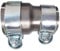 MOCNT Connecteur de Tuyau Collier D'échappement 70mm à 76mm Réducteur Bande Tuyau D'échappement Acier Inoxydable Collier de Serrage Double D'échappement Manchon Raccord