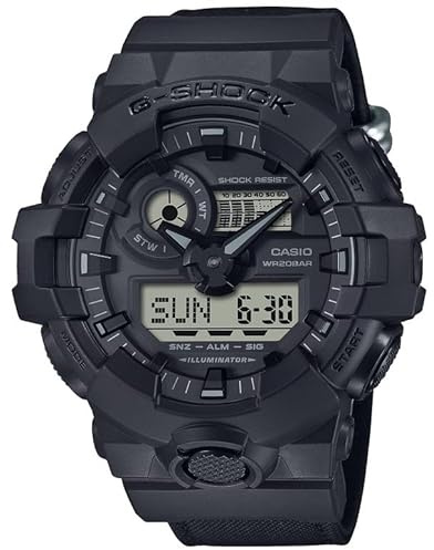 G-Shock Casio GA700BCE-1A Street-Smart Edition Cordura Nylonband schwarz Uhr, Schwarz, Modern