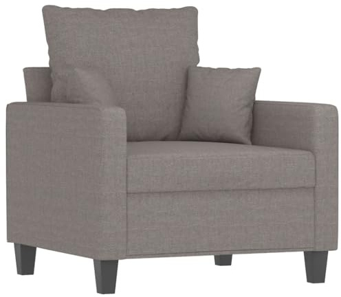 QZZCED Kunden-Sofa Schlafzimmersofa Büro-Sofa Sessel Taupe 60 cm Stoff für Wohnzimmer, Schlafzimmer, Büro