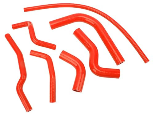Juego de Mangueras de Refrigerante para Radiador, Manguera de Refrigeración de Radiador de Silicona Resistente Al Calor para Samurai (rojo)