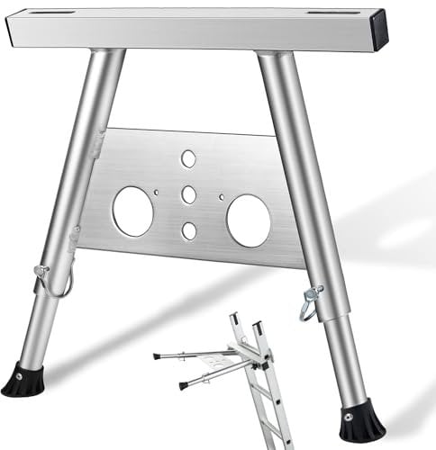 Leiter Abstandshalter,Leiterstabilisator,Ladder Stabilizer,Leiter Zubehör,Dachleiter Stabilisator,Einstellbare Länge 22-29,5,mit Rutschfester Gummi-Unterseite,Gewichtsbewertung Von 385 Pfund(175KG)