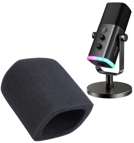 SUNMON Pop Filter Kompatibel mit AM8 Mic - Mikrofonabdeckung Kompatibel mit XLR Dynamic Mikrofon, Schalldämmung Rauschunterdrückung, Verbesserung der Klangqualität