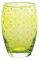 Zafferano Bolicante Lot de 6 verres faits à la main selon la tradition ancienne - Aspect bulles d'air - Vert pomme