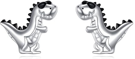 ONEFINITY Dinosaurier Ohrringe 925 Sterling Silber Dinosaurier Ohrstecker Dinosaurier Schmuck für Frauen