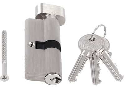LSHIJI SchließZylinder Schließzylinder 35/35 40/40 45/45 for Zylinderlauf-Türschloss Daumendrehzylinderlauf-Türschloss Anti-Pick Zylinderschloss(40 mm)