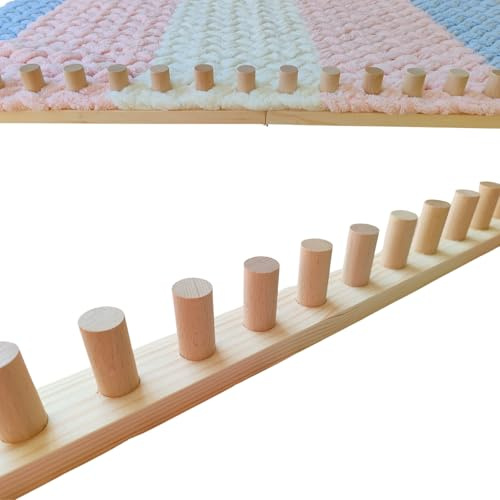 182,9 cm grober Strickdecken-Webstuhl, individueller Strickwebstuhl, faltbar und tragbar