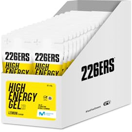 226ERS High Energy XS Energiegel, Zitrone, 32 Gels x 45 g | Cyclodextrin, Kohlenhydrate, Natürliche Aromen, Vegan